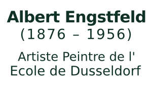 Albert Engstfeld, 1876 - 1956, Kunstmaler